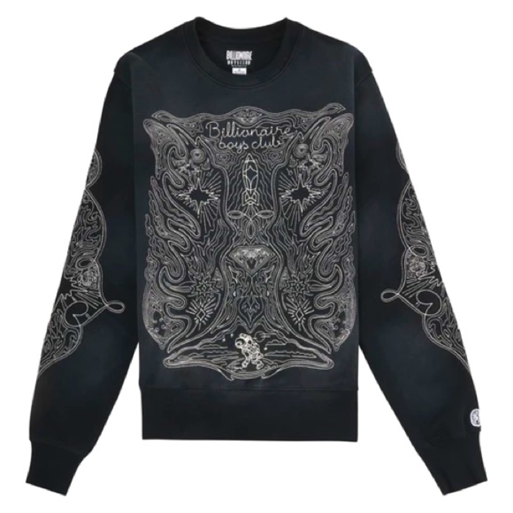 Billionaire Boys Club Sweatshirt Shooting Star Mens Black sweat shirt M L
